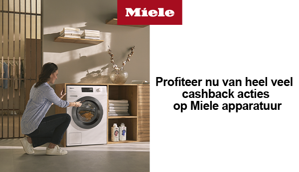 Nu tot €150,- cashback op geselecteerde Miele apparatuur