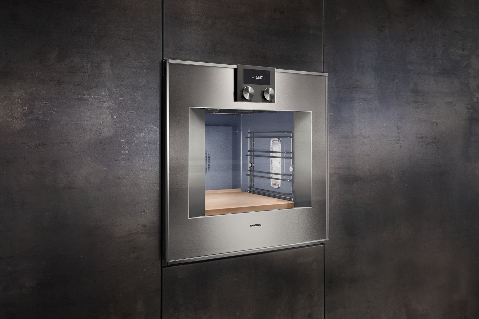Gaggenau BO470112 Oven 60 cm RVS 17 syst pyrolyse rechts/boven Van de