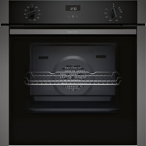 Neff B3ACE4HG0B Bakoven 60 cm, 7 syst, ecoback Hide, graphite