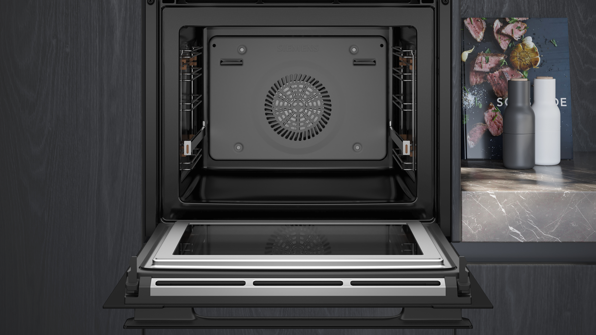Mysterieus geduldig Broer Siemens HM936GCB1 iQ700,Oven met magn 60 cm,19 syst,ecoClean,HC Van de Weijer Mysterieus geduldig Broer Siemens HM936GCB1 iQ700,Oven met magn 60 cm,19 syst,ecoClean,HC Van de Weijer