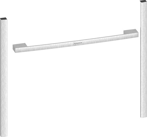 Neff Z9045MY0 Flex Design zijlijsten en greep Metallic Silver voor Compacte bakoven 45 cm (tot