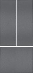 Gaggenau RVA428922 Zwart RVS deurpaneel zonder greep voor RVY492