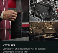 AEG TH84CB03CB Inductiekookplaat met afzuiging inbouw-7