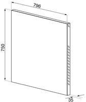SMEG KITC8X Wandpaneel 80 cm-2