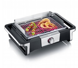 Elektrische BBQ Van de Weijer Severin STYLE 2500 W Grill Electrisch Tafelblad Zwart