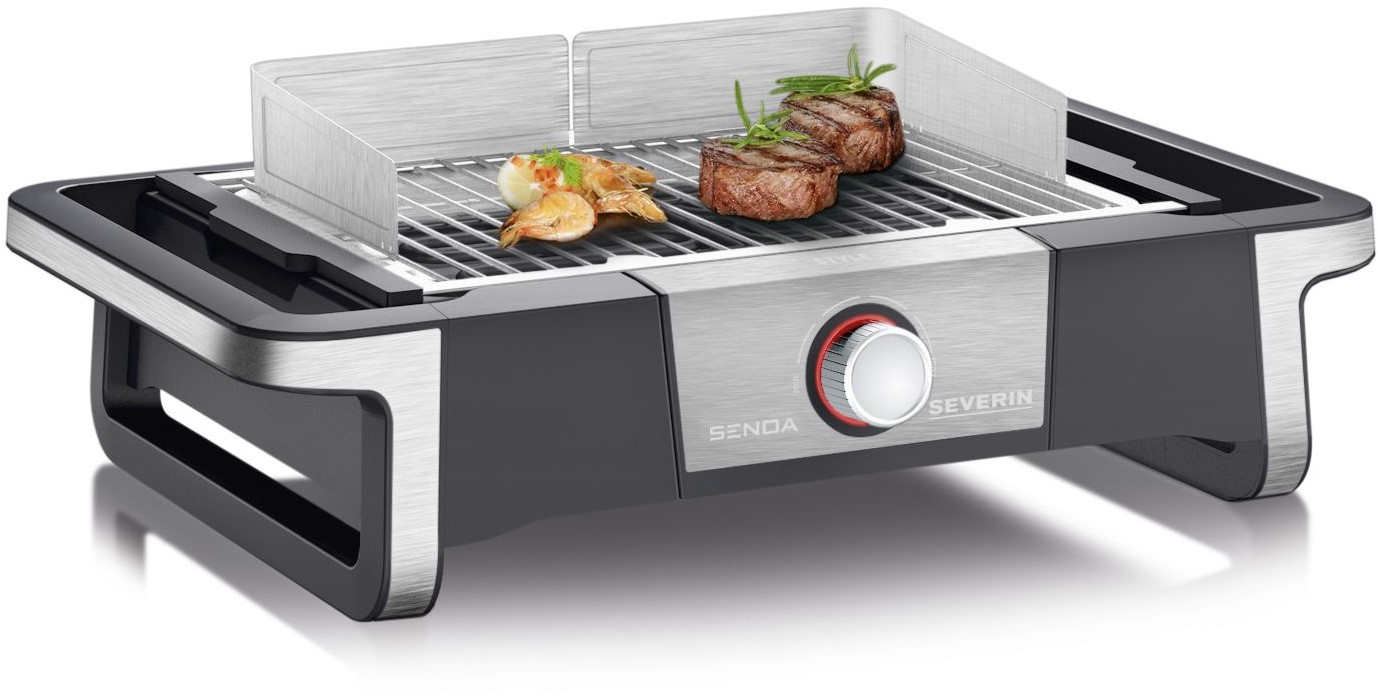 Severin STYLE 2500 W Grill Electrisch Tafelblad Zwart Severin STYLE 2500 W Grill Electrisch Tafelblad Zwart