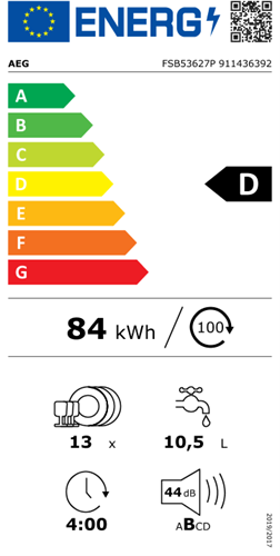 AEG FSB53627P Vaatwasser volledig geintegreerd-8