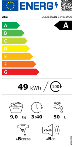 AEG LR63BERLIN ProSense Wasmachine voorlader-14