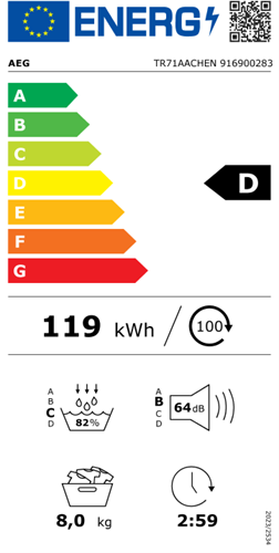 AEG TR71AACHEN Warmtepomp droger-15