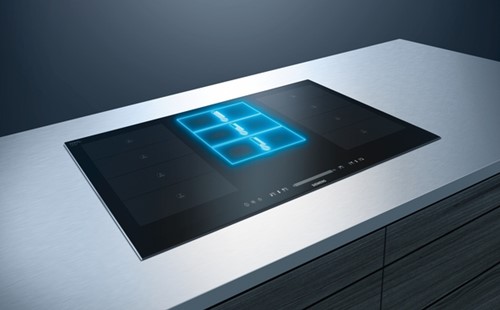 Siemens EX807NX68E iQ700, inductionAir 80 cm, blue duallightSlider, vlak geint, HC-9