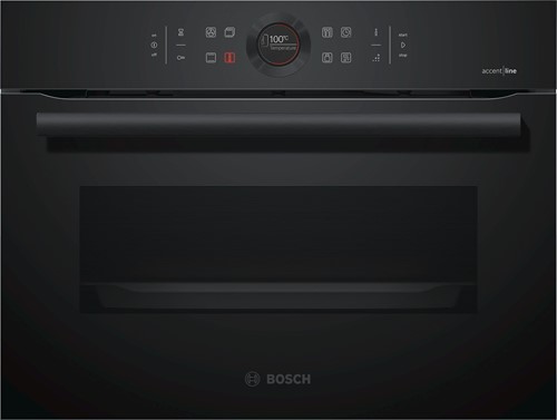 Bosch CBG855NC0 Serie|8, Comp bakoven, 13 syst, EcoClean Full, Carbonblack
