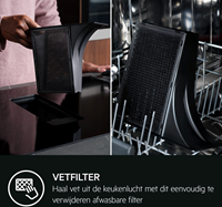 AEG TH84CB03CB Inductiekookplaat met afzuiging inbouw-4