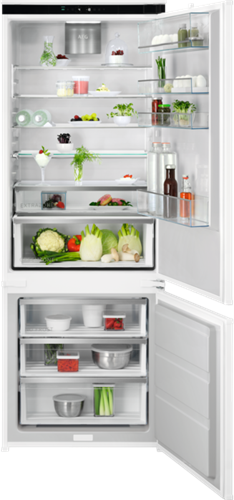 AEG NSC7P751DS Koel / Vrieskast Combi Bottom