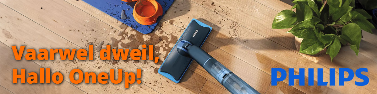 Vaarwel dweil, Hallo Philips OneUp!