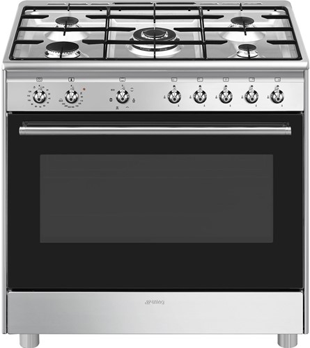 SMEG CX91GMXNLK Gas-elektrisch fornuis