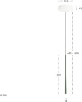 BORA LSAMG Stars hanglamp opbouw - mosgroen-3