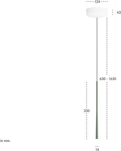 BORA LSAMG Stars hanglamp opbouw - mosgroen-3