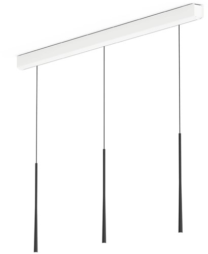 BORA LSLSW Stars hanglamp drie lichtpunten lineair - zwart