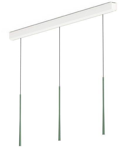 BORA LSLMG Stars hanglamp drie lichtpunten lineair - mosgroen