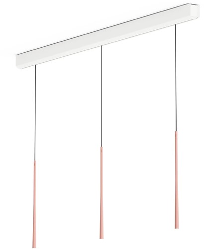 BORA LSLRG Stars hanglamp drie lichtpunten lineair - roségoud