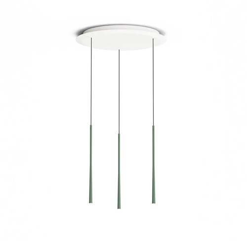 BORA LSZMG Stars hanglamp drie lichtpunten circulair - mosgroen