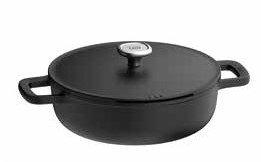 LEO Sauteerpan antikleef met dubbele handgreep met deksel Phantom 28cm