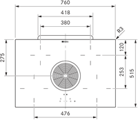 BORA BHU Basic Hyper-kookveld van met ingebouwde kookveldafzuiging - Recirculatie-2