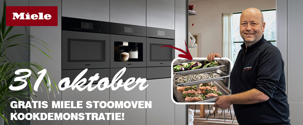 Op 31 oktober 2026 organiseren wij een Miele stoomoven kookdemonstratie.
