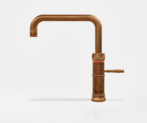 Quooker CLASSIC FUSION SQUARE MESSING PATINA Kraan