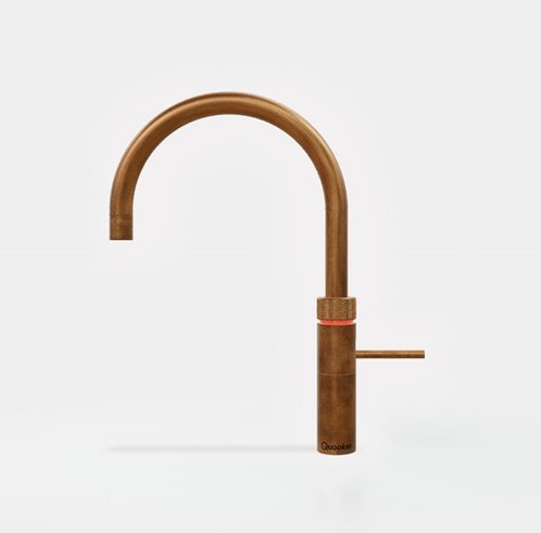 Quooker FUSION ROUND MESSING PATINA Kraan
