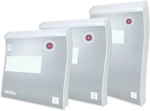 BORA QVac vacumeerzak set (5 x 0,6 liter, 5 x 1,5 liter, 5 x 2,1 liter)
