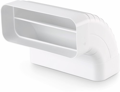 Naber F-RBV 150 buisbocht verticaal 90°, wit