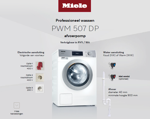 Miele PWM507 [EL DP] Wasmachine professioneel-2