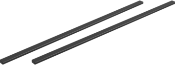 BORA USL515AB Zijlijsten voor kookvelddiepte 515 mm All Black