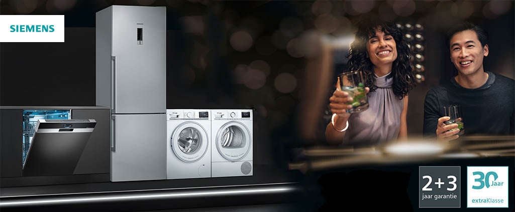 Actie 2+3 jaar garantie SIEMENS EXTRA KLASSE